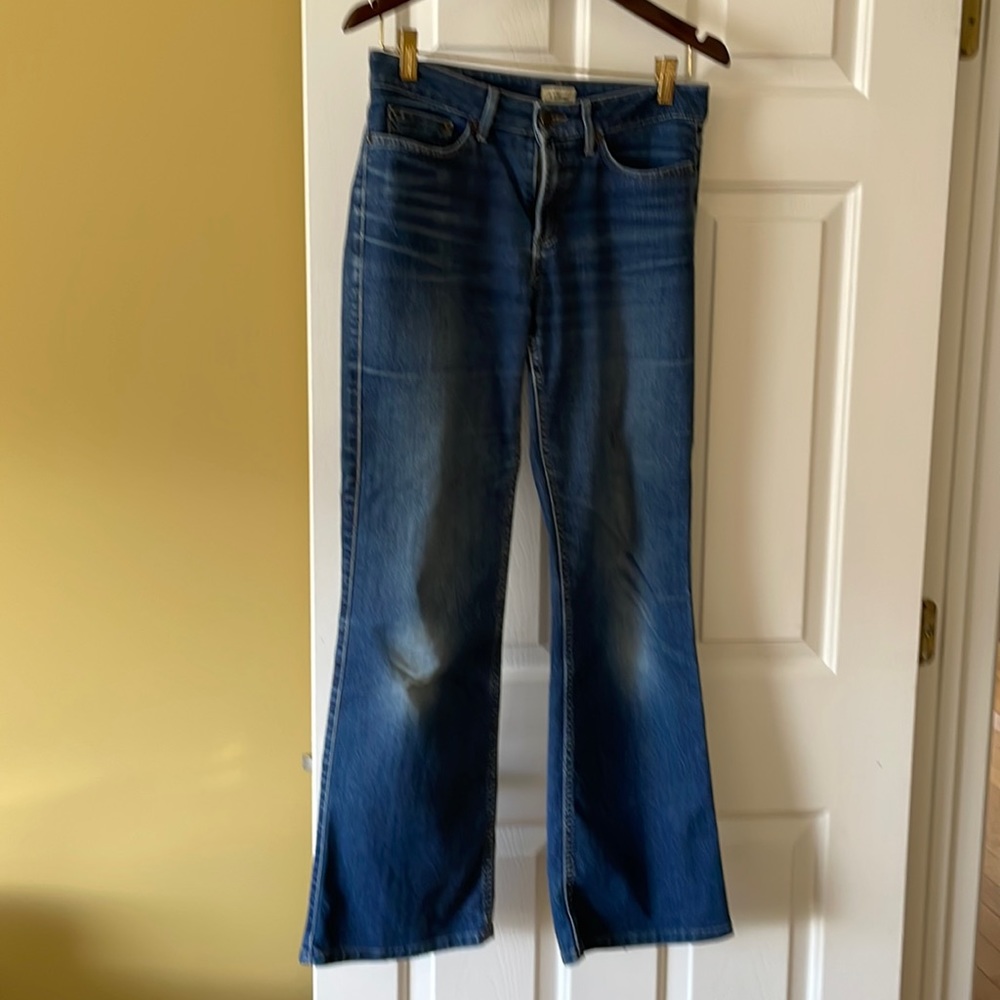 Indigo medium wash flare bottom 29” inseam jean